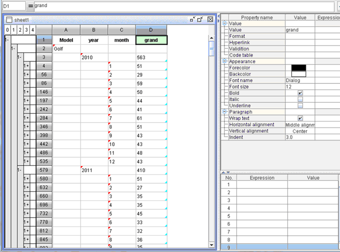 esCalc to prepare for sales link relative ratio report-15