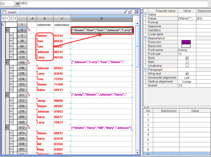 esCalc to find monthly top salesmen-23